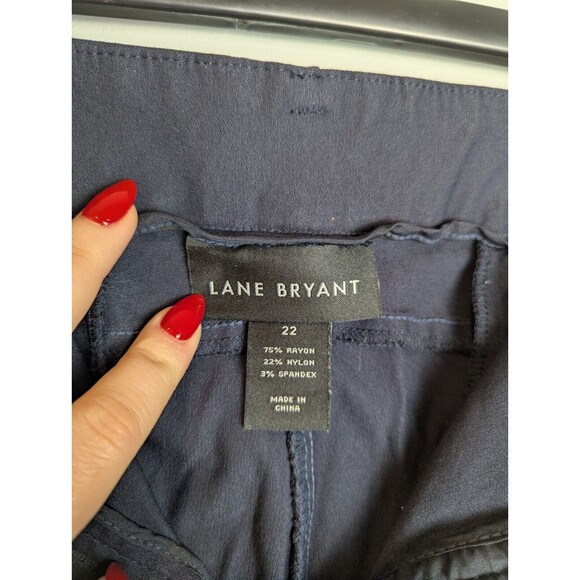 Lane Bryant Women's Allie Pant Size 22 Midnight Blue Signature Ankle Dress Pants - Picture 6 of 10